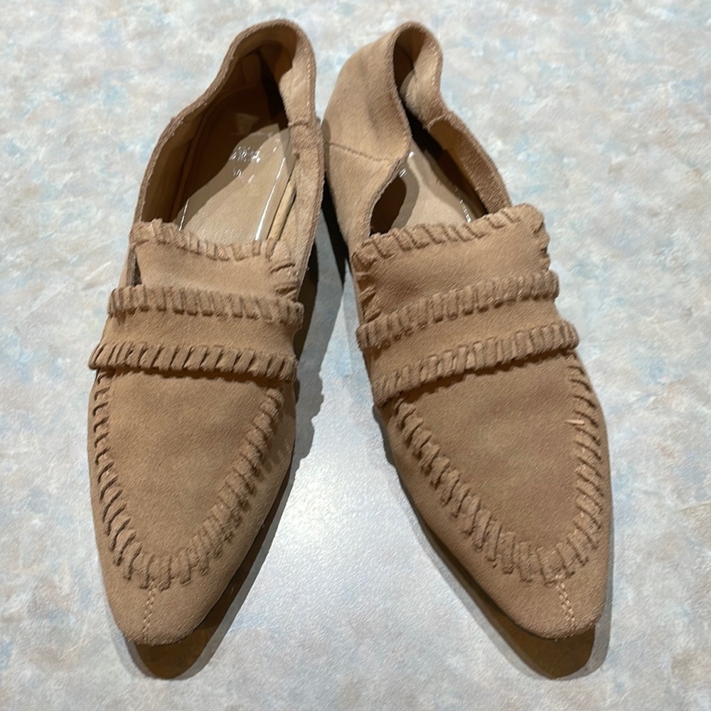 Zara suede loafers (sz 38)